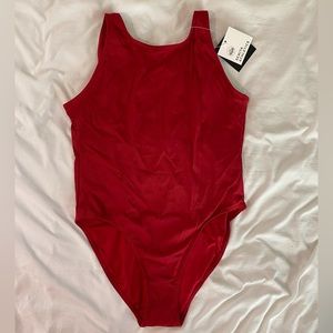 Senita Athletics Brianna One Piece- Ribbed Cherry